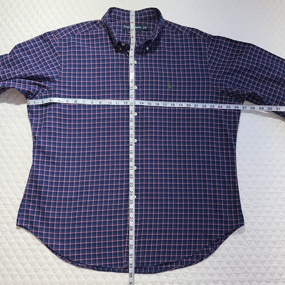 Ralph Lauren Classic Fit Plaid Button Up Shirt. 100% Cotton. Size X-Large. - Picture 5 of 9